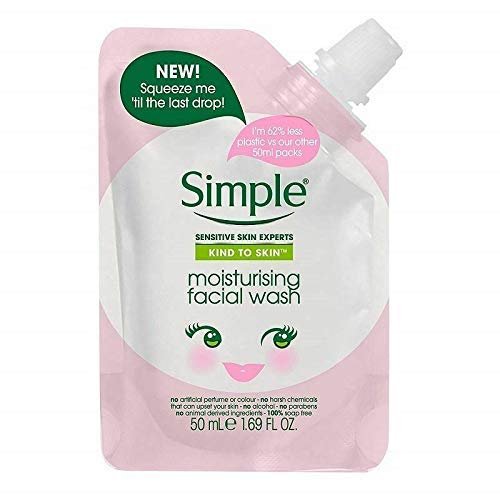 Simple Kind To Skin Moisturizing Facial Wash - Travel Size Squeeze Me Pouch, 1.7 Fl Oz - görsel 3