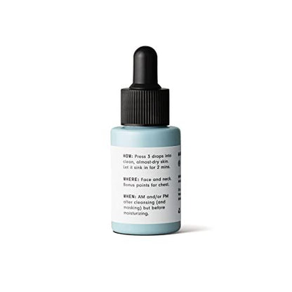 Versed Just Breathe Clarifying Facial Serum - Antioxidant & Niacinamide Acne Serum for Reducing Blemishes, Decongesting Pores, and Soothing Redness | Vegan & 1 fl oz