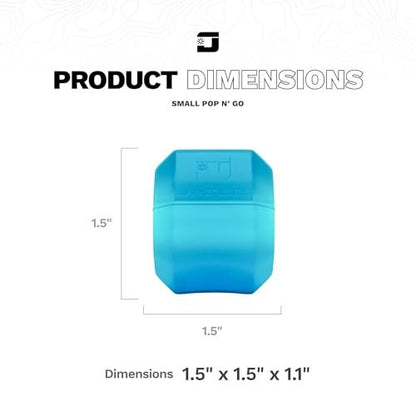 Jawzrsize Pop 'N Go Jaw, Face, and Neck Exerciser - Beginner Blue - Define Your Jawline, Slim and Tone Your Face, Reduce Stress and Cravings Avelisse