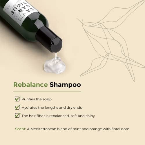 Lazartigue Rebalance Shampoo – Rice Vinegar & Spirulina for Oily Roots, Moisture Balance, Vegan, Sulfate & Silicone Free, 8.4 Fl Oz - görsel 6