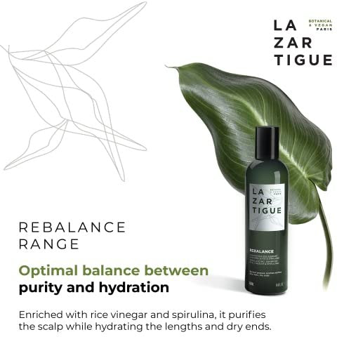 Lazartigue Rebalance Shampoo – Rice Vinegar & Spirulina for Oily Roots, Moisture Balance, Vegan, Sulfate & Silicone Free, 8.4 Fl Oz - görsel 10
