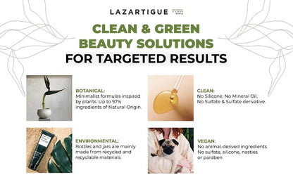 Lazartigue Rebalance Shampoo – Rice Vinegar & Spirulina for Oily Roots, Moisture Balance, Vegan, Sulfate & Silicone Free, 8.4 Fl Oz