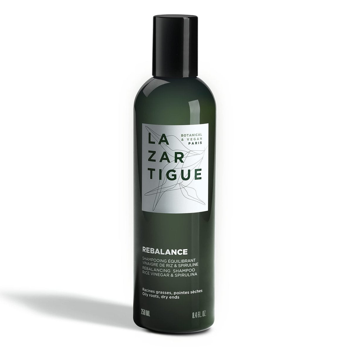 Lazartigue Rebalance Shampoo – Rice Vinegar & Spirulina for Oily Roots, Moisture Balance, Vegan, Sulfate & Silicone Free, 8.4 Fl Oz - görsel 1