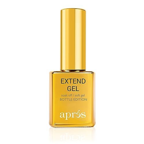 Aprés Extend Gel Gold Bottle Edition, Pack of 3 - Gel-X Tips Adhesive, No Primer or Bonder Needed (15 ml each) Avelisse