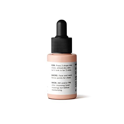 Versed Stroke of Brilliance Brightening Serum - Vitamin C & Licorice Root Discoloration Corrector for Even Skin Tone - Firming, Hydrating Vegan Serum (1 fl oz) Avelisse