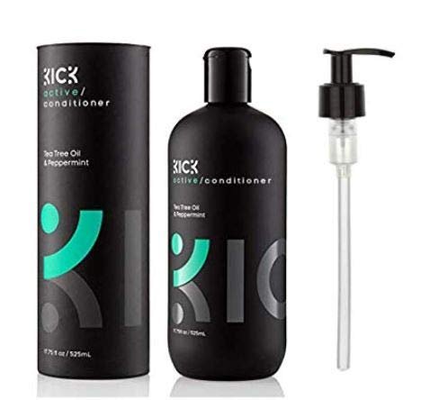 Kick Men's Conditioner - Tea Tree & Peppermint Anti-Dandruff Treatment, 17.75 oz Avelisse