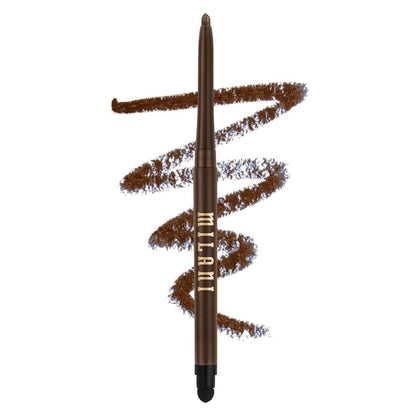 Milani Stay Put Eyeliner - Semi-Sweet | Cruelty-Free Self-Sharpening Eye Pencil with Built-In Smudger for Long-Lasting Wear
