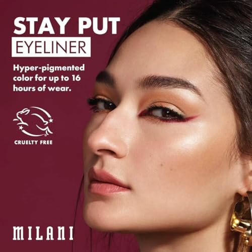 Milani Stay Put Eyeliner - Semi-Sweet | Cruelty-Free Self-Sharpening Eye Pencil with Built-In Smudger for Long-Lasting Wear - görsel 3
