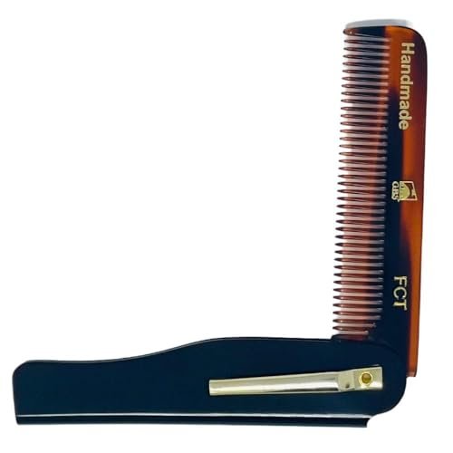 Premium Folding Pocket Combs for Men & Women - 3 Pack Handmade Anti-Static Travel Combs for All Hair Types - Durable Cellulose Acetate - görsel 10