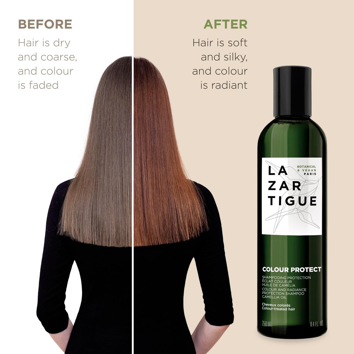 Lazartigue Color Protect Shampoo - Camellia Oil Infused, Sulfate & Silicone Free, Vegan, 8.4 fl oz - görsel 7