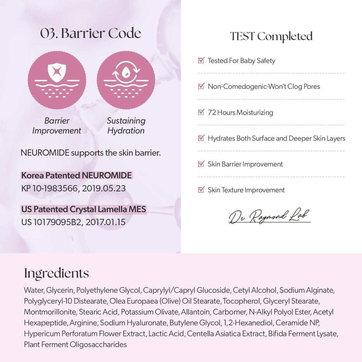 CURECODE Double Barrier Cream 80ml (2.71 Fl Oz) - Korean Skin-Biome Science with Neuromide, Soothes Sensitive & Dry Skin, Strengthen and Repair Skin Barrier, EWG Verified Avelisse