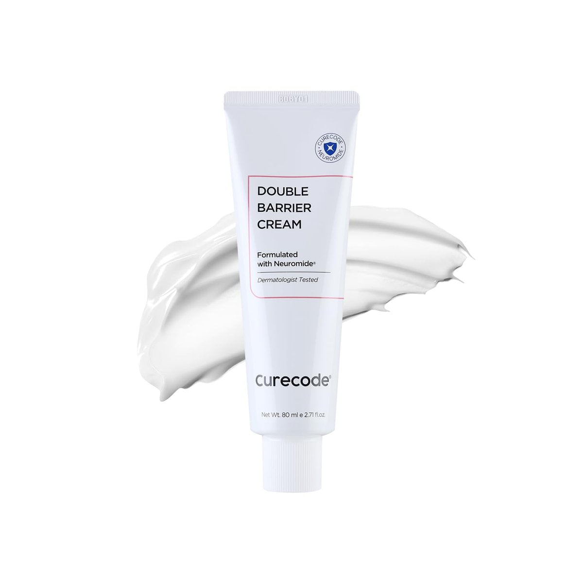 CURECODE Double Barrier Cream 80ml (2.71 Fl Oz) - Korean Skin-Biome Science with Neuromide, Soothes Sensitive & Dry Skin, Strengthen and Repair Skin Barrier, EWG Verified Avelisse