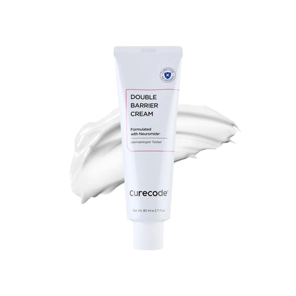 CURECODE Double Barrier Cream 80ml (2.71 Fl Oz) - Korean Skin-Biome Science with Neuromide, Soothes Sensitive & Dry Skin, Strengthen and Repair Skin Barrier, EWG Verified Avelisse