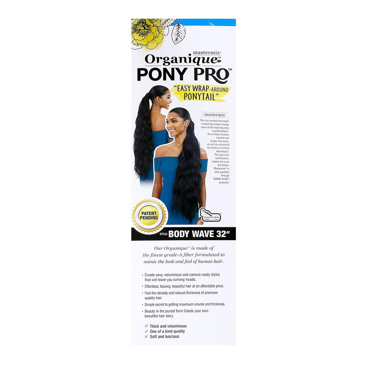Shake-N-Go Synthetic Organique Pony Pro Ponytail - Body Wave 32 Inch (Pack of 2) - görsel 7