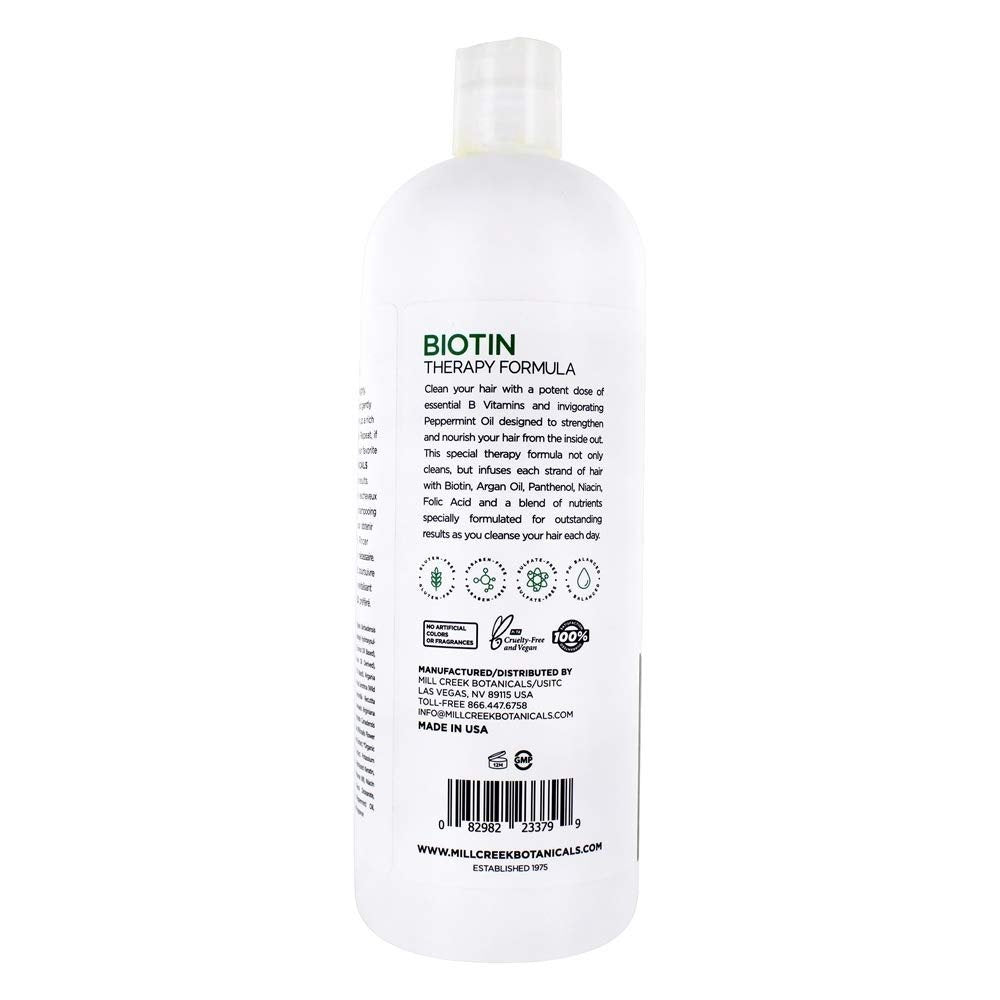 Mill Creek Botanicals Biotin Therapy Formula Shampoo - 32 fl oz - Strengthening & Volumizing - görsel 7