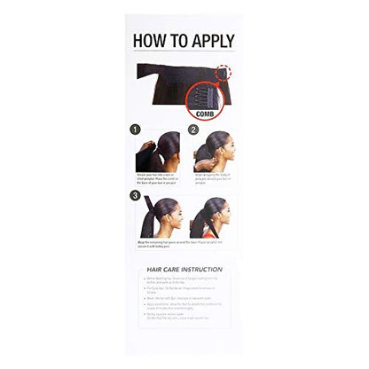Milky Way Easy Wrap Ponytail Organique Pony Pro Natural Yaky 32" - Jet Black
