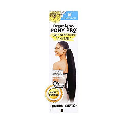 Milky Way Easy Wrap Ponytail Organique Pony Pro Natural Yaky 32" - Jet Black