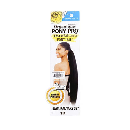 Milky Way Easy Wrap Ponytail Organique Pony Pro Natural Yaky 32" - Jet Black