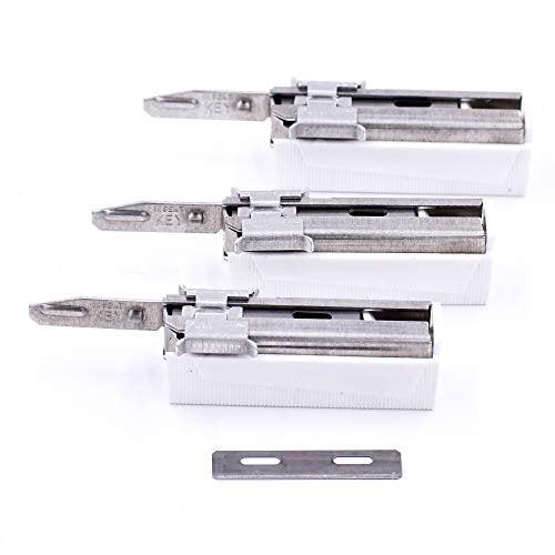Parker/Taconic Shave 60-Blade Injector Pack – Polymer-Coated USA-Made Blades for Schick, Supply, Gem, Pal, Vintage and Modern Standard Injector Razors Avelisse