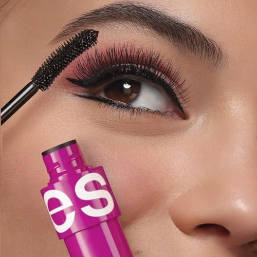 Esika Pro Mega Full-Size Waterproof Mascara for Visibly Longer and Lighter Eyelashes, Black, 0.28 oz Avelisse
