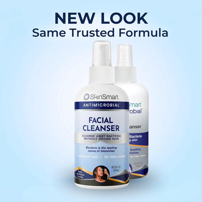 SkinSmart Antimicrobial Facial Cleanser for Breakouts & Blemishes – Hypochlorous Acid Formula, 8 oz Spray, All Skin Types Avelisse