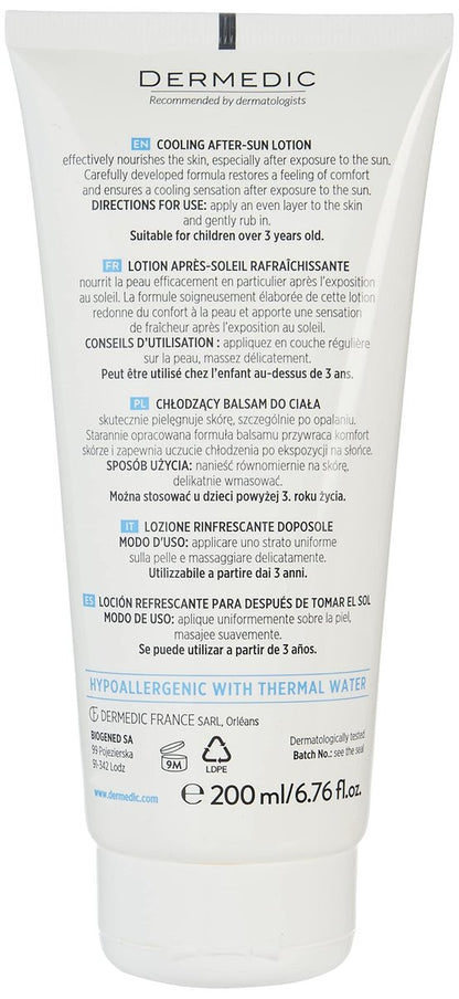Dermedic Sunbrella Cooling After Sun Lotion – Soothing Moisturizer for Dry & Irritated Skin, 200 ml