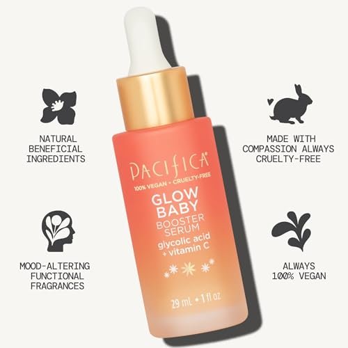 Pacifica Glow Baby Brightening Vitamin C Serum with Glycolic Acid – Dark Spot Corrector & Face Serum for Glowing Skin, Vegan & Dermatologist Tested - görsel 14
