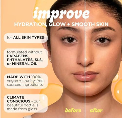 Pacifica Glow Baby Brightening Vitamin C Serum with Glycolic Acid – Dark Spot Corrector & Face Serum for Glowing Skin, Vegan & Dermatologist Tested