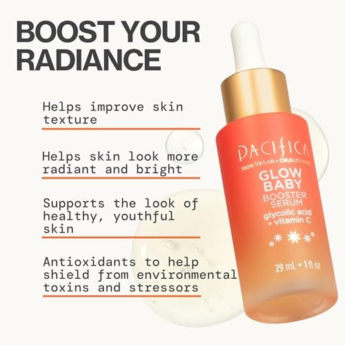 Pacifica Glow Baby Brightening Vitamin C Serum with Glycolic Acid – Dark Spot Corrector & Face Serum for Glowing Skin, Vegan & Dermatologist Tested - görsel 4