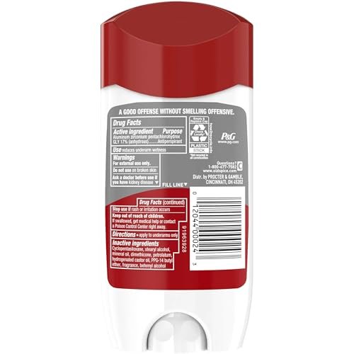 Old Spice High Endurance Invisible Solid Antiperspirant and Deodorant for Men, Fresh Scent - 3 oz (85g) x 6 Pack Avelisse