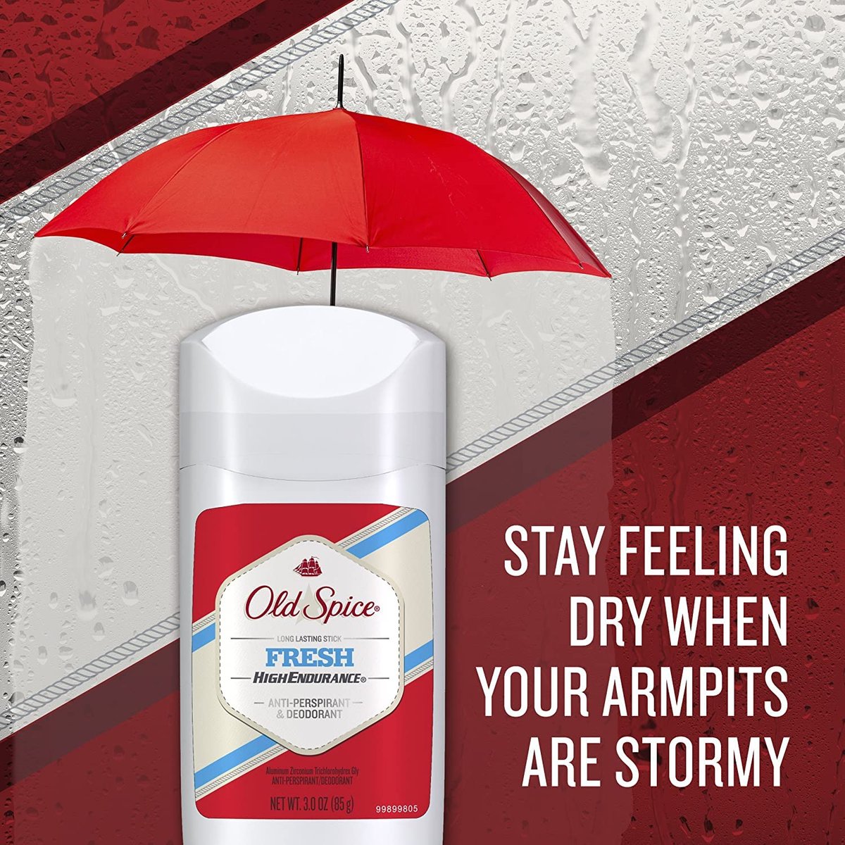 Old Spice High Endurance Invisible Solid Antiperspirant and Deodorant for Men, Fresh Scent - 3 oz (85g) x 6 Pack Avelisse