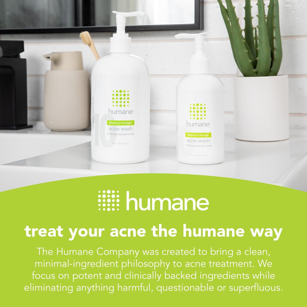 humane Oil-Free Daily Lightweight Face Moisturizer for Acne-Prone Skin - 4 Fl Oz - Gentle for All Skin Types Avelisse