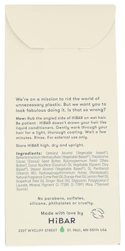 HiBAR Maintain Conditioner Bar – 2.7 oz Plastic-Free Solid Conditioner for Smooth, Healthy Hair - görsel 4