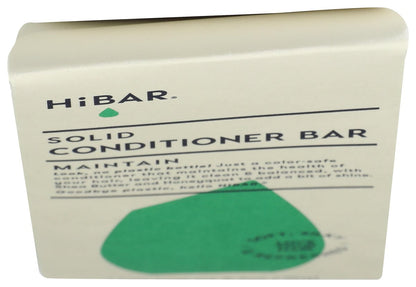 HiBAR Maintain Conditioner Bar – 2.7 oz Plastic-Free Solid Conditioner for Smooth, Healthy Hair