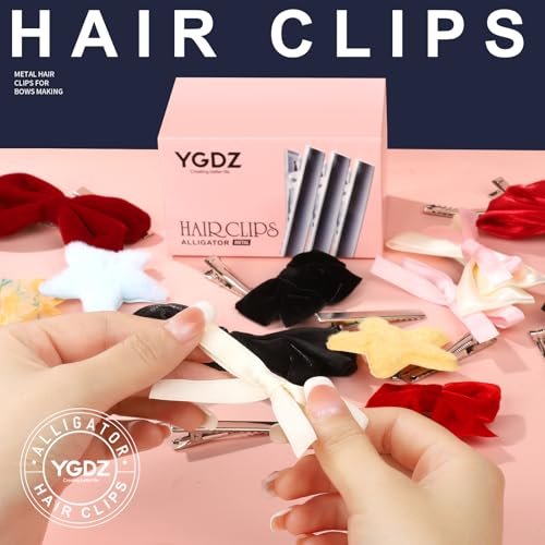 YGDZ 150-Pack 1.77 Inch Silver Metal Alligator Hair Clips for Bows Making and Crafts (4.5 cm) - görsel 8