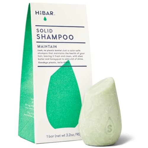 HIBAR Maintain Shampoo Bar - Plastic-Free, Sulfate-Free Solid Shampoo for Balanced Hair with Honey, Shea Butter & Vitamin B5 - görsel 2
