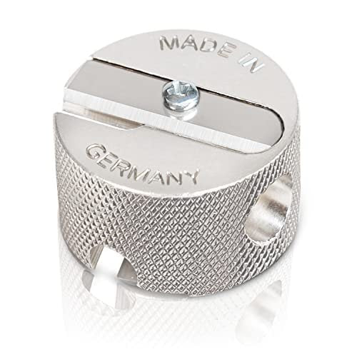Sun's Out Beauty Precision 2-in-1 Cosmetic Pencil Sharpener - Silver, Aluminum, 1 Count - görsel 2