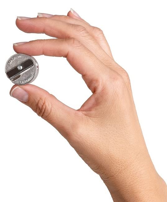 Sun's Out Beauty Precision 2-in-1 Cosmetic Pencil Sharpener - Silver, Aluminum, 1 Count - görsel 3