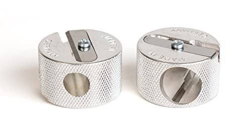 Sun's Out Beauty Precision 2-in-1 Cosmetic Pencil Sharpener - Silver, Aluminum, 1 Count - görsel 7
