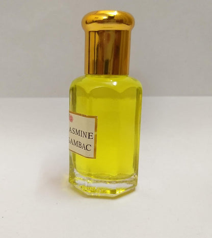 Dimraj Creations Jasmine Sambac Attar - Concentrated Perfume Oil 10ml | Intense Floral Fragrance