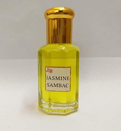 Dimraj Creations Jasmine Sambac Attar - Concentrated Perfume Oil 10ml | Intense Floral Fragrance