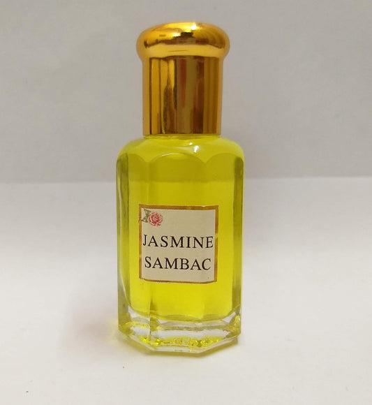 Dimraj Creations Jasmine Sambac Attar - Concentrated Perfume Oil 10ml | Intense Floral Fragrance