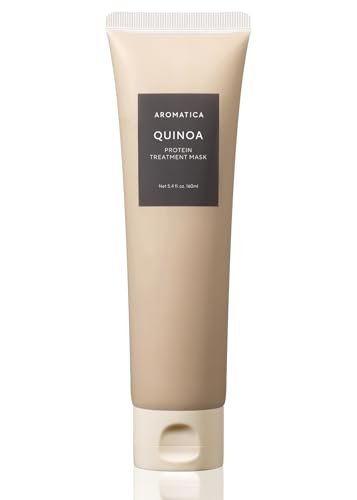 AROMATICA Quinoa Protein Hair Treatment - Silicone-Free & Sulfate-Free Nourishing Hair Mask for Dry, Curly, Natural Hair (5.41 oz) - görsel 2