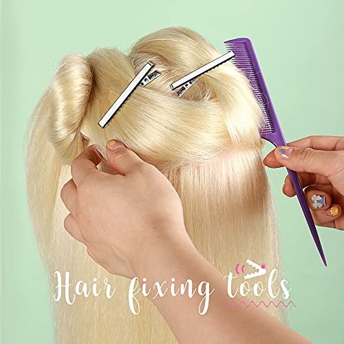 120-Pack Silver Alligator Hair Clips 2.17 Inch - Stainless Steel Single Prong Flat Metal Clips for Hair Styling & Bow Making Avelisse