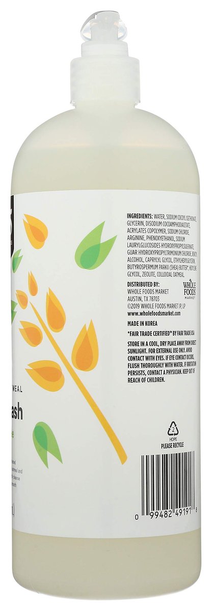 365 by Whole Foods Market Fragrance Free Colloidal Oatmeal Body Wash, 32 Fl Oz