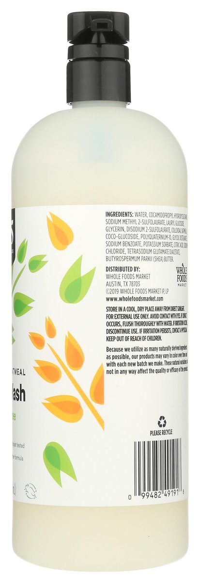 365 by Whole Foods Market Fragrance Free Colloidal Oatmeal Body Wash, 32 Fl Oz