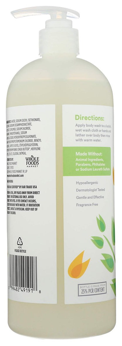 365 by Whole Foods Market Fragrance Free Colloidal Oatmeal Body Wash, 32 Fl Oz