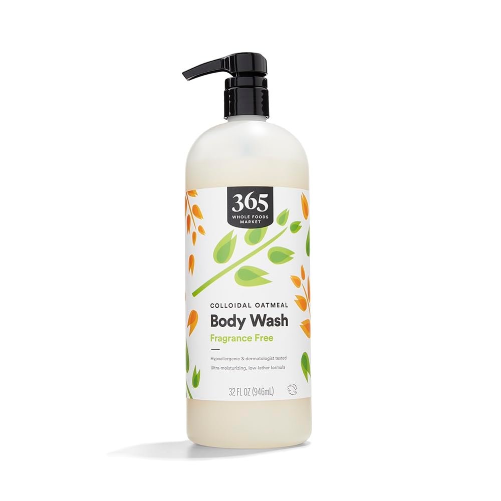 365 by Whole Foods Market Fragrance Free Colloidal Oatmeal Body Wash, 32 Fl Oz - görsel 1