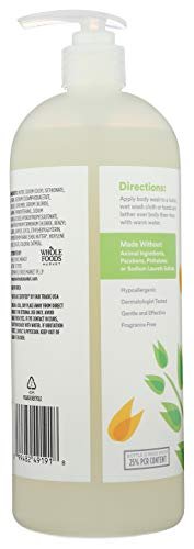 365 by Whole Foods Market Fragrance Free Colloidal Oatmeal Body Wash, 32 Fl Oz - görsel 8