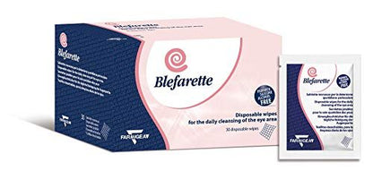 Blefarette Eye Cleansing Wipes - 30 Disposable Wipes for Gentle Eye Makeup Removal Avelisse